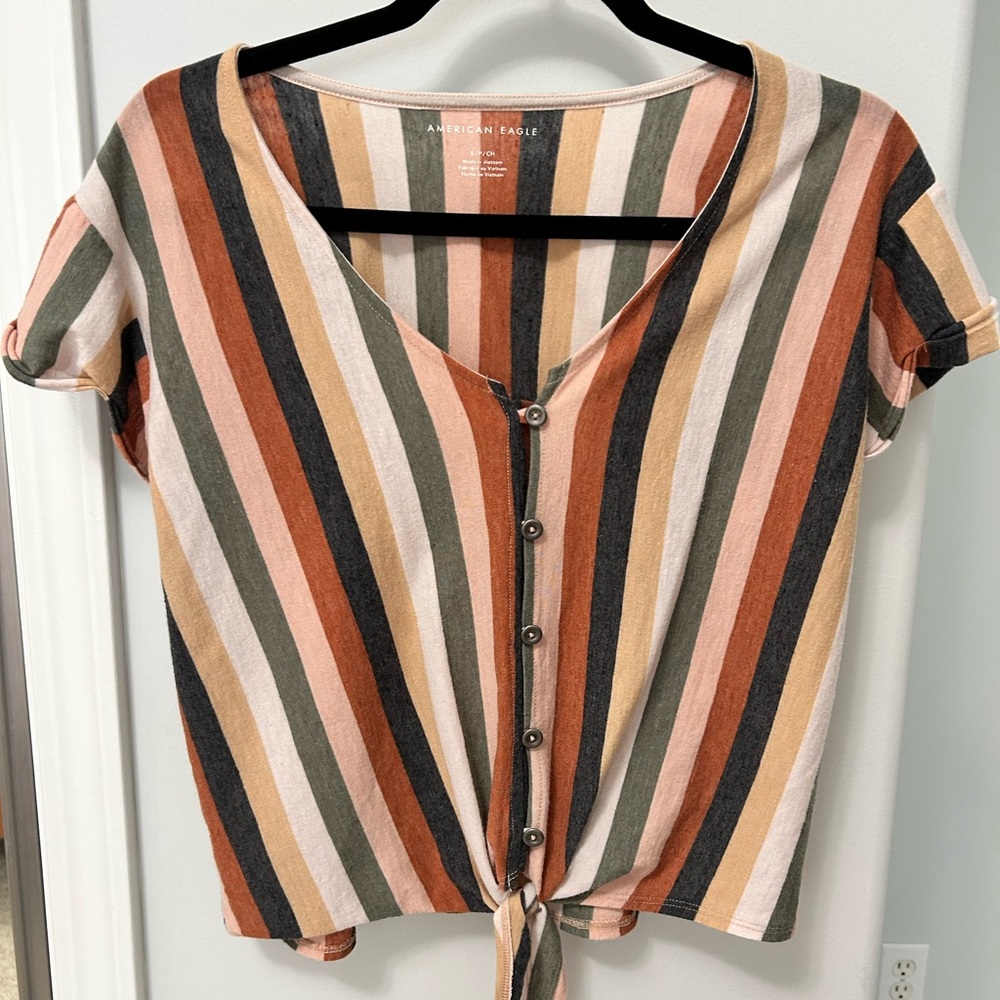 American Eagle Striped Tee